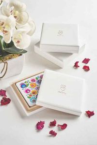 White square wedding gift boxes