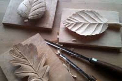 wood carved leaf templates